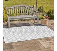 Marco Paul Large Al Fresco Outdoor Rug Portable Anti-Slip UV-Resistant Weatherproof in Grey | Size: 160 cm x 230 cm Marco Paul Grey 160 cm x 230 cm