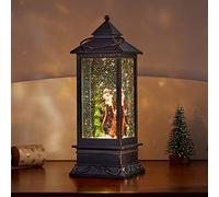Marco Paul Large Christmas Snow Globes Light up LED Christmas Lantern with santa decoration, Christmas snow globes for Adults, Christmas Table Decorations, Festive home decor (Traditional Santa)