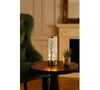 Marco Paul Large Electric Oil Burner LED Light-Up Fragrance Wax Melt Burner Silver Tree Silhouette Aromatherapy Touch Lamp Home Décor & Gift Idea for Relaxing Scents & Ambient Lighting