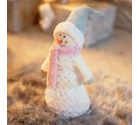 Marco Paul Christmas Large Plush Snowman Christmas Decoration Soft Touch Festive Decorations Free Standing Decorative Fabric Figurine Indoor Christmas Ornaments Xmas Home Decor 55cm