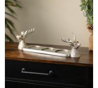 Marco Paul Dual Stag Triple Pillar Candle Holder Living Room Accessories Decorative Home Accessories Candles Ornaments For Living Room Tea Light Candle Holders Christmas Table Centrepiece