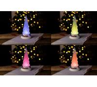 Marco Paul Mini Xmas Tree, LED Pre-lit Christmas Tree with Lights, Table Decoration, Large Novelty Christmas Décor, Train Ornament