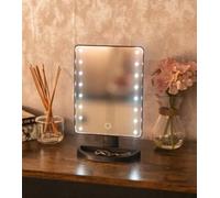 Marco Paul Led Light Up Black Table Top Hollywood Style Vanity Mirror Black One Size