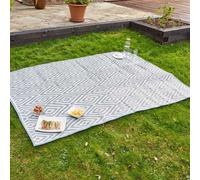 Marco Paul Light Grey Alfresco Rug With Carry Handles - 150Cm X 210Cm