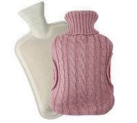 Marco Paul Hot Water Bottle With Cover 2L Pink Faux Fur Neck Warmer Hand Warmer Foot Warmer Hot Bags For Pain Relief