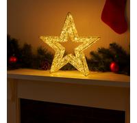 Marco Paul Luxury Led Double Star Christmas Decoration - Gold