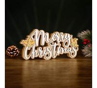 Marco Paul ' Merry Christmas' Wooden Decoration