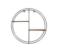 Marco Paul Modern Round 2 Tier Wooden Floating Shelves Hanging Small