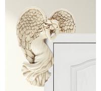 Marco Paul Modern Stone Angel Wings Door Frame Garden Ornament in Cream Marco Paul Cream