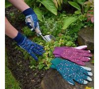 Marco Paul Multi pack Mushroom Pattern Cotton Garden Gloves- medium Marco Paul Multicolor