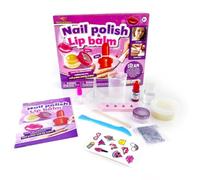 Marco Paul Nail Polish & Lip Balm Making Kit for Kids DIY Beauty Set with Colourful Nail Polishes Lip Gloss & Accessories Fun Creative Craft Kit Educational Toy Birthday for Girls
