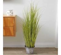 Marco Paul Natural Artificial Plant Realistic Fake Plants in Pots Large Bamboo Tree Faux Potted House Plant for Indoor Plant Pot, Home Office, Lobby, Garden Decorations (Zebra Grass)