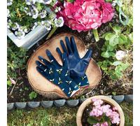 Marco Paul Navy Blue Bee Patterned Gardening Gloves