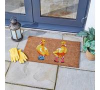 Marco Paul Non Slip Natural Coir Door Mat - Ducks In Wellies