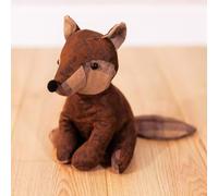 Marco Paul Novelty Animal Doorstops Soft Plush Weighted Door Stopper Wedge Brown Fabric Home Décor Gift Heavy Duty Livingroom Bedroom Office Indoor Rustic Traditional Ornament (Fox Doorstop)