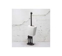 Marco Paul Novelty Giraffe Toilet Roll Holder - Free Standing Black