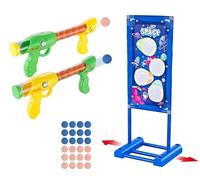 Marco Paul Shooting Game Toys For Kids Moving Target Games For Indoor Outdoor Garden Games, Nerf Targets For Shooting, Toy Guns For Boys Girls Gifts For Kids (Moving Target & 2 Toy Guns)