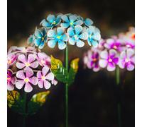 Marco Paul Pack of 4 Flower Solar Stake Lights Decorative Pathway Lighting Marco Paul Multicolor