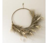 Marco Paul Pampas Grass Artificial Premium Dried Flowers Wreath - Hardwearing Durable Stems for Christmas Decorations, Festive Home Decor, Table Centrepiece Room Accessories Autumn Decorations