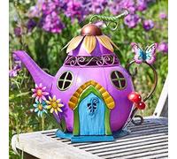 Marco Paul Pink Resin Fairy House 33cm (Teapot Studio) Marco Paul Multicolor
