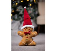 Marco Paul Christmas Gingerbread Man Plush Christmas novelty Decorations, Christmas indoor decorations, gingerbread Christmas decorations, Christmas cushion 52x25x9cm
