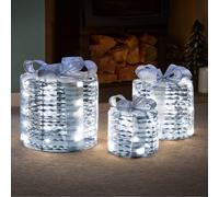 Marco Paul Pre-Lit 3Pc Present Decoration Set