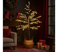 Marco Paul Pre-Lit Large Birch Twig Tree With Warm White LED Lights in Brown | Size: 100g Marco Paul Brown 100g