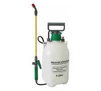 Garden Mile Pump Action Garden Pressure Sprayer - Adjustable Sprayer with carry strap Shatterproof Water Sprayer High-Pressure Pump for Weed Killer Pesticides Fungicides Cleaning Gardening (5L White)