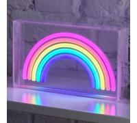 Marco Paul Rainbow Neon Light, USB Powered Freestanding Decorative LED Lamp for Home Decoration and Room Decor, Night Light for Kids and Bedroom Spaces, Ambient Mood Lighting Accent, 13cm x 23cm x 4cm