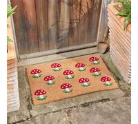 Marco Paul Red Coir Mushroom Doormat Nonslip Autumn Welcome Mat 45x75cm | Size: Medium Marco Paul Multicolor Medium