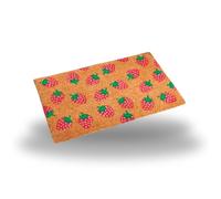 Marco Paul Red Coir Strawberry Patterned Nonslip Doormat 45x75cm | Size: Medium Marco Paul Multicolor Medium