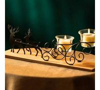 Marco Paul Reindeer & Sleigh Tealight Candle Holder