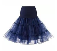 Marco Paul S/M Navy Blue 50's Petticoat Underskirt Retro Vintage Swing 1950's Rockabilly Halloween Costume Cosplay Slip Skirt Petticoats For Under Dress Fancy Dress For Adults Women Men