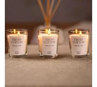 Marco Paul Scented Candle Gift Set Tea Light Small Long Burning Candles 30 Hour Burning Candle Sets Ornament Centrepiece Wedding Party Gifts (Votive Candles - 3pc, Black Vanilla)