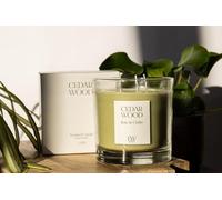 Marco Paul Scented Candle Gift Set Tea Light Small Long Burning Candles 30 Hour Burning Candle Sets Ornament Centrepiece Wedding Party Gifts (3 Wick Candle, Cedarwood)