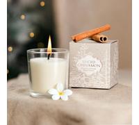 Marco Paul Scented Candles Set - Spiced Cinnamon Scent Votive Candle Jars - Scented Christmas Candles Gifts for Women - Christmas Decorations Centerpieces for Dining Table - Early Christmas Presents