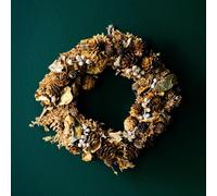 Marco Paul Scented Christmas wreath christmas door decorations with Pine Cones, Berries Hanging Door Wall Christmas Ornaments Xmas Outdoor Indoor Winter Christmas 24cm autumn wreath Orange