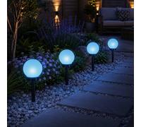 Marco Paul Set of 4 Solar Powered Orbs in White Marco Paul White