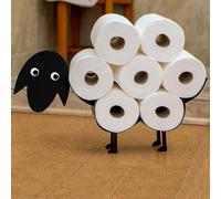 Marco Paul Sheep Design Black Metal Toilet Roll Holder Bathroom Storage Marco Paul Black