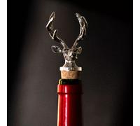 Marco Paul Sliver Stag Head Wine Stopper Novelty Stag Accessories in Silver Marco Paul Silver