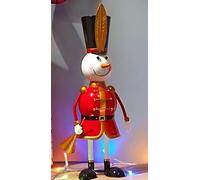 Marco Paul Snowman Christmas Decorations - Large Metal Christmas Ornaments Large Outdoor Christmas Decorations Christmas Figurine Indoor for Christmas Table Decoration