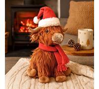 Marco Paul Soft Plush Highland Cow Christmas Decoration - Hairy Hector