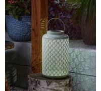 Marco Paul Solar Blue Leaf Pattern Lantern