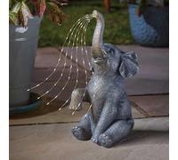 Marco Paul Solar Elephant Garden Ornament in Grey Marco Paul Grey