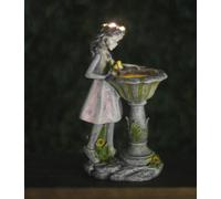 Marco Paul Solar Fairy With Fountain Garden Ornament