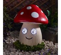 Marco Paul Solar LED Blinkin Mushroom Garden Ornament in Red | Size: 30 cm Marco Paul Red 30 cm