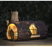 Marco Paul Solar Led Log Fairy House Ornament