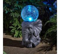 Marco Paul Solar Powered Colour Changing Led Elephant Garden Ornament