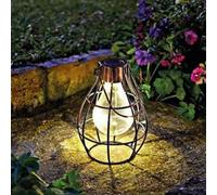 Marco Paul Solar Powered Copper Hanging Firefly Lantern With Led Light