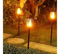 Marco Paul Solar Powered Flame Effect Stake Lights 50Cm